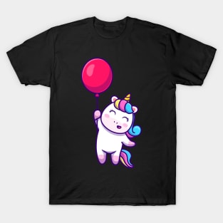 Unicorn Helium Balloon T-Shirt